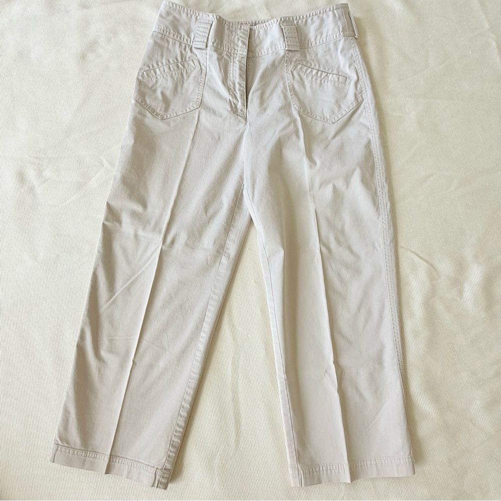 Rafaella Womens Crop Pants Cotton Stretchy Casual Lounge Pockets 6